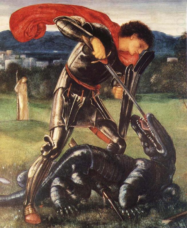 Sir Edward Coley Burne-Jones Saint George and the Dragon china oil painting image
